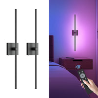 Battery Operated Wall Sconce with Remote Control - 2 Pack