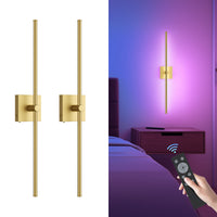 Battery Operated Wall Sconce with Remote Control - 2 Pack