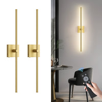Battery Operated Wall Sconce with Remote Control - 2 Pack