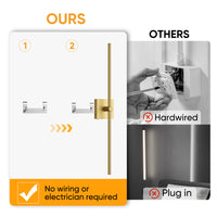 Battery Operated Wall Sconce with Remote Control - 2 Pack