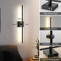 Battery Operated Wall Sconce with Remote Control - 2 Pack