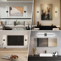 Battery Operated Wall Sconce with Remote Control - 2 Pack