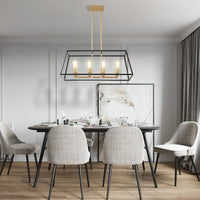 Kreios Geometrical Modern Farmhouse Pendant Light Black and Gold - 3 sizes