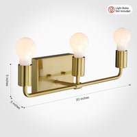 Danza™ Renaissance Gold Vanity Light 3-Light - 2 colors