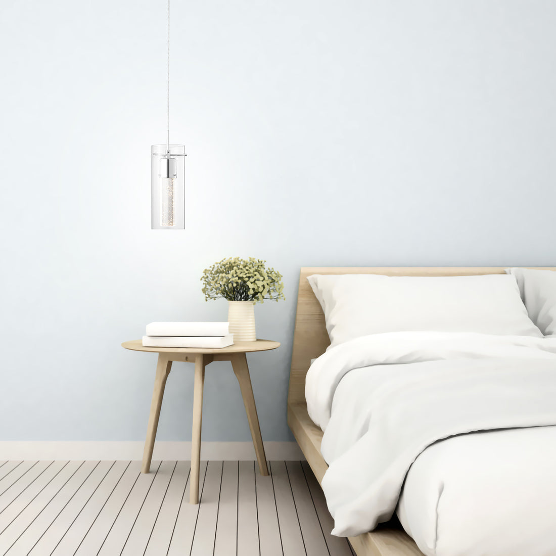 Cassandra Droplet Infused Glass LED Pendant Light - 3 Sizes