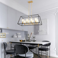 Kreios Geometrical Modern Farmhouse Pendant Light Black and Gold - 3 sizes