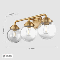 Kreios Sphere Vanity Light 3-Light - 2 Colors