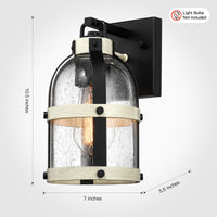 Sigurd Pirates of the Caribbean Outdoor Wall Light 1-Light Black