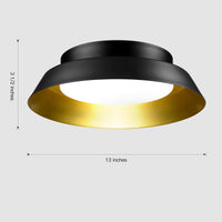 Danza™ Gold Plate LED Flush Mount Ceiling Light 13" - 2 Colors