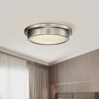 Atlas Exhibition LED Flush Mount Ceiling Light 14" - 3 Colors