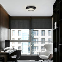 Atlas Exhibition LED Flush Mount Ceiling Light 14" - 3 Colors