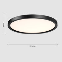 Atals Huge LED Flush Mount Ceiling Light 15" - 3 Colors