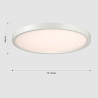 Atals Huge LED Flush Mount Ceiling Light 15" - 3 Colors
