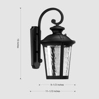 Sigurd Medieval Outdoor LED Wall Light Black - 3 Styles