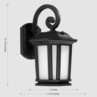 Sigurd Medieval Outdoor LED Wall Light Black - 3 Styles