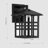 Sigurd Medieval Outdoor LED Wall Light Black - 3 Styles