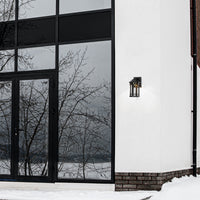 Sigurd Industrial Outdoor LED Wall Light 11" Black