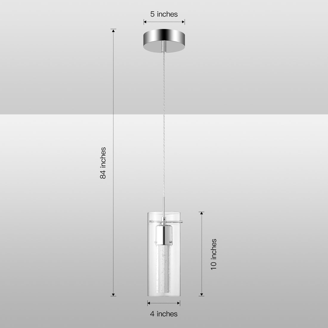 Cassandra Droplet Infused Glass LED Pendant Light - 3 Sizes