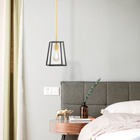 Kreios Geometrical Modern Farmhouse Pendant Light Black and Gold - 3 sizes