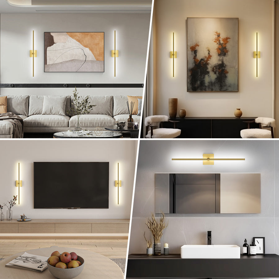 Battery Operated Wall Sconce with Remote Control - 2 Pack