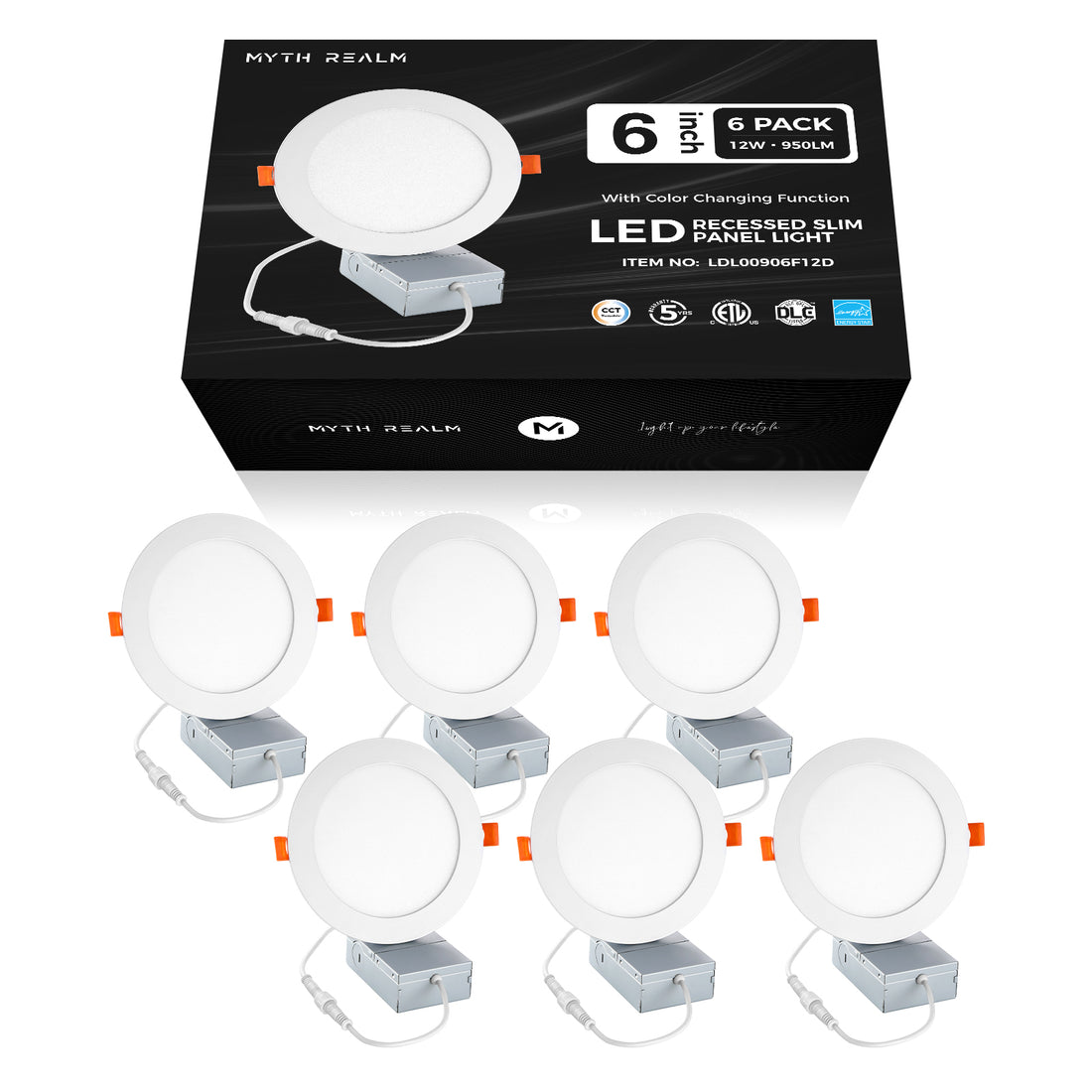 Atlas 009 LED Recessed Lights - 2 sizes (6/12 Pack)