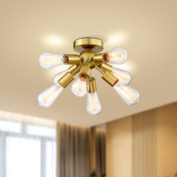 Kreios Sagittarius Flush Mount Ceiling Light 8-Light - 3 colors