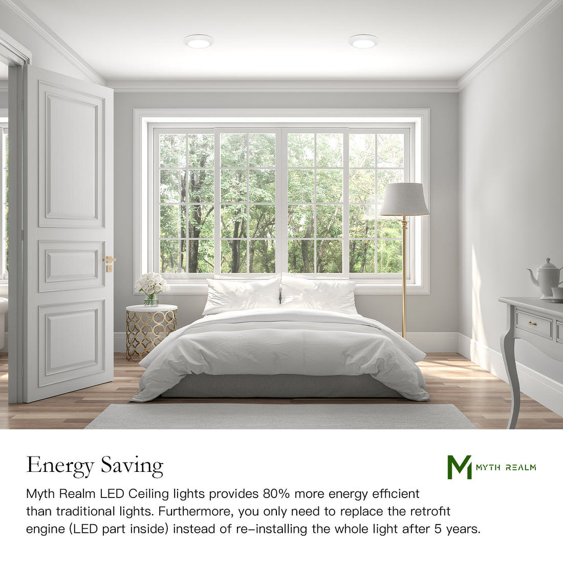 Atlas 006 LED Downlight White 7"