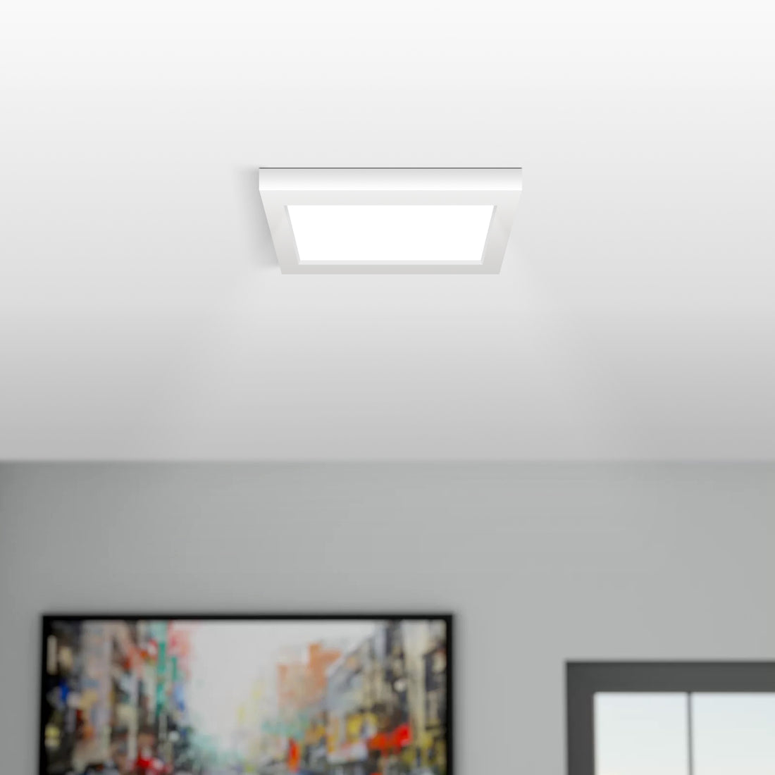 Atlas Square Flat Edge LED Downlight White - 3 Sizes