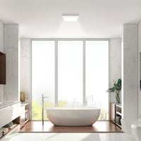 Atlas Square Flat Edge LED Downlight White - 3 Sizes
