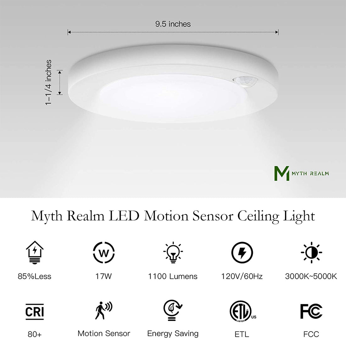 Aiolos Motion Sensor LED Downlight  - 4 sizes