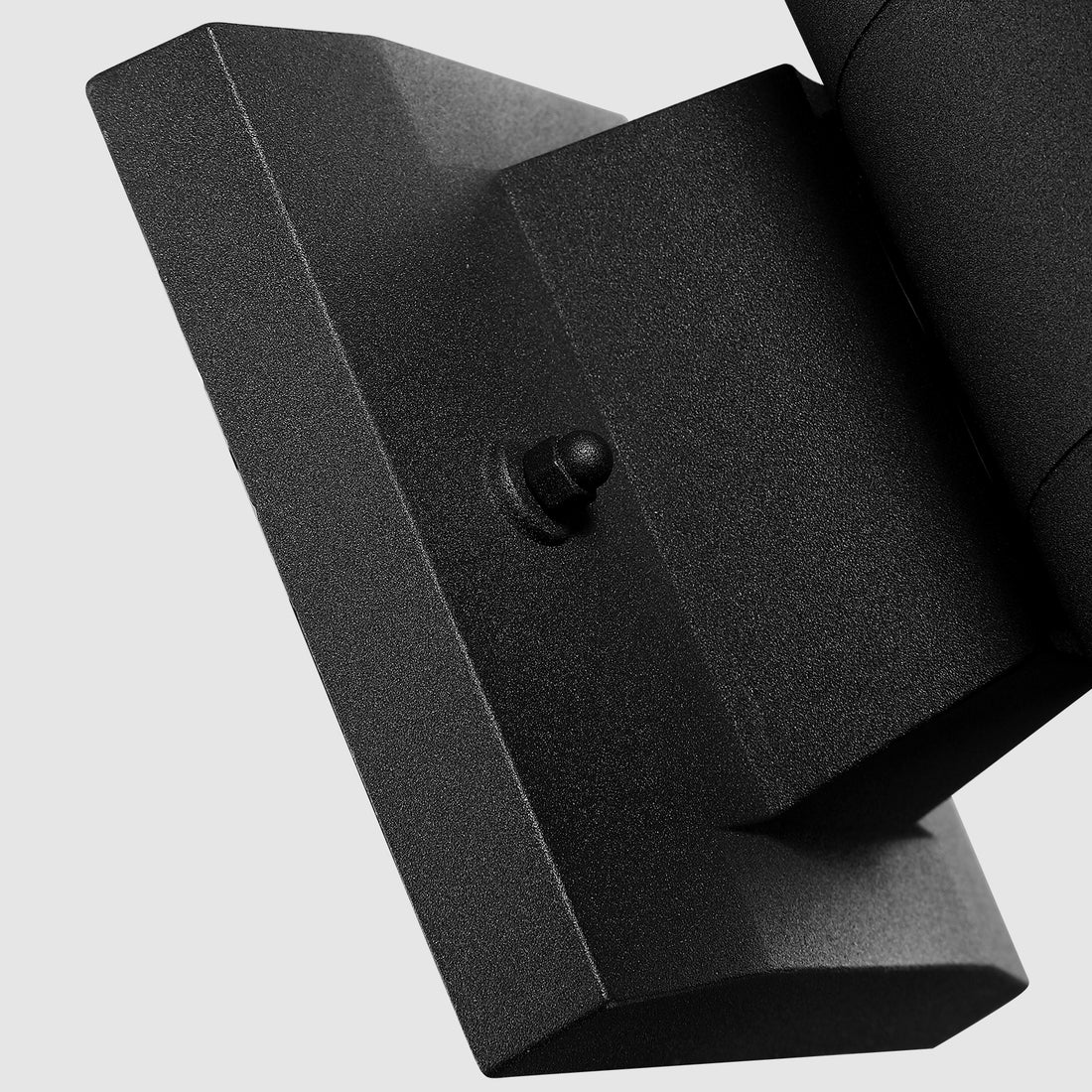 Min Cylinder Outdoor Wall Light 2-Light Black - Incandescent/LED